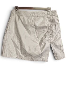 Cotton Candy LA Women’s Faux Leather Cream Ruched Macarena Shorts Sz-S
